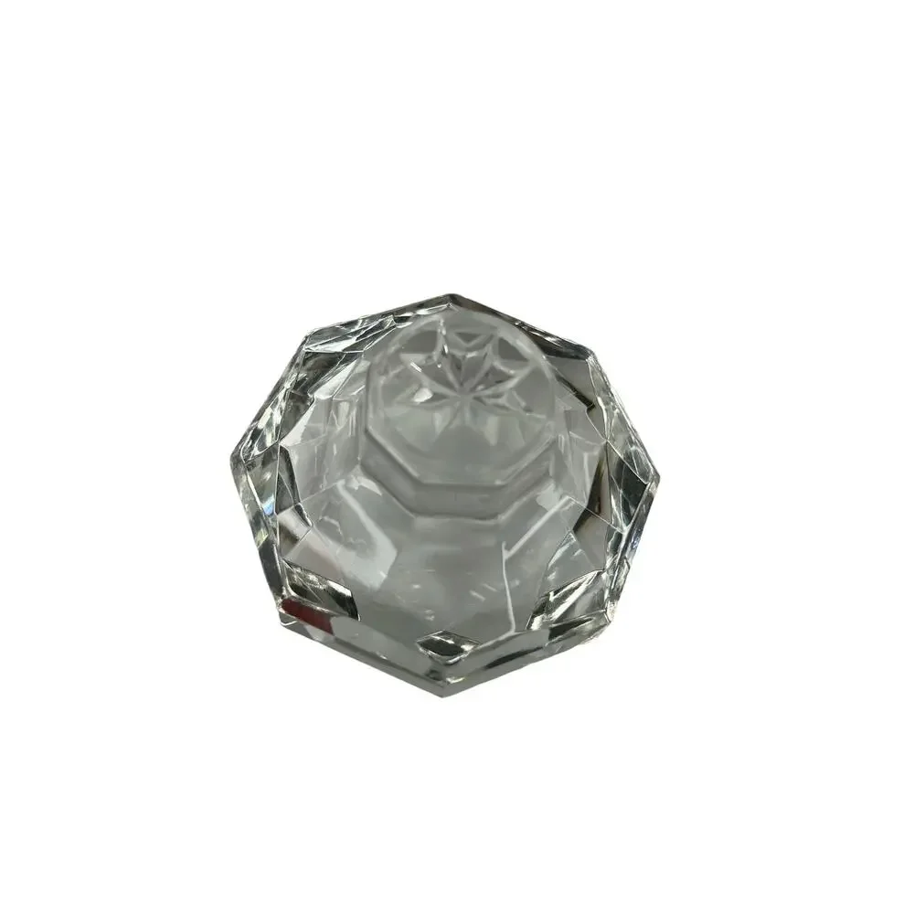 Lot of 3 Large Vintage Glass Knobs Amber Clear Dark Red